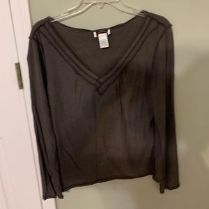 brown long sleeve shirt